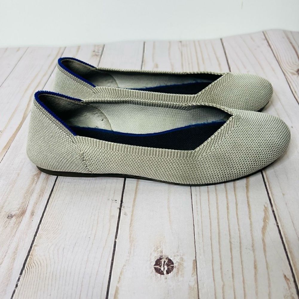 Rothy’s Light Gray Round Toe Ballet Flats - Picture 6 of 9